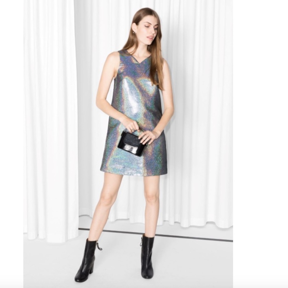 & Other Stories NWT Metallic A Line dress size 6